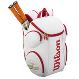 100 Year Tour Large Tennis Backpack White and Red