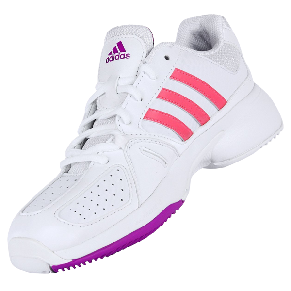 Adidas Women's Bercuda 2 Tennis Shoes-White-Pink-10