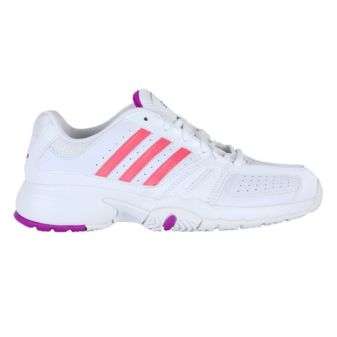 Adidas Women's Bercuda 2 Tennis Shoes-White-Pink-10